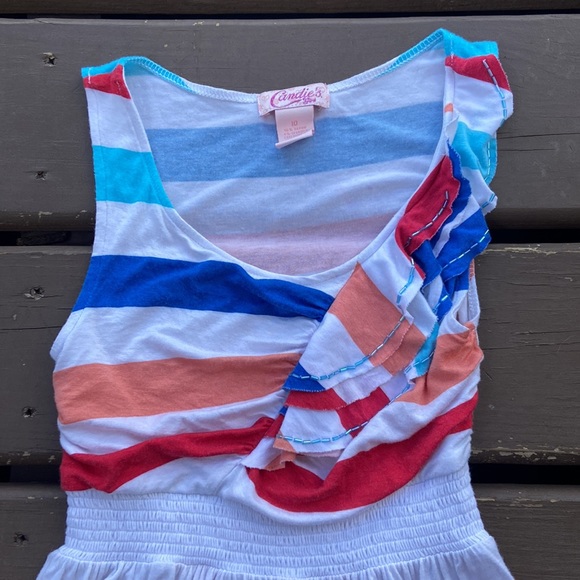 Girls 10 - Beaded Ruffle Summer Dress - Picture 2 of 4